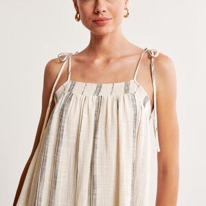 Abercrombie Crinkle Cotton Maxi Dress